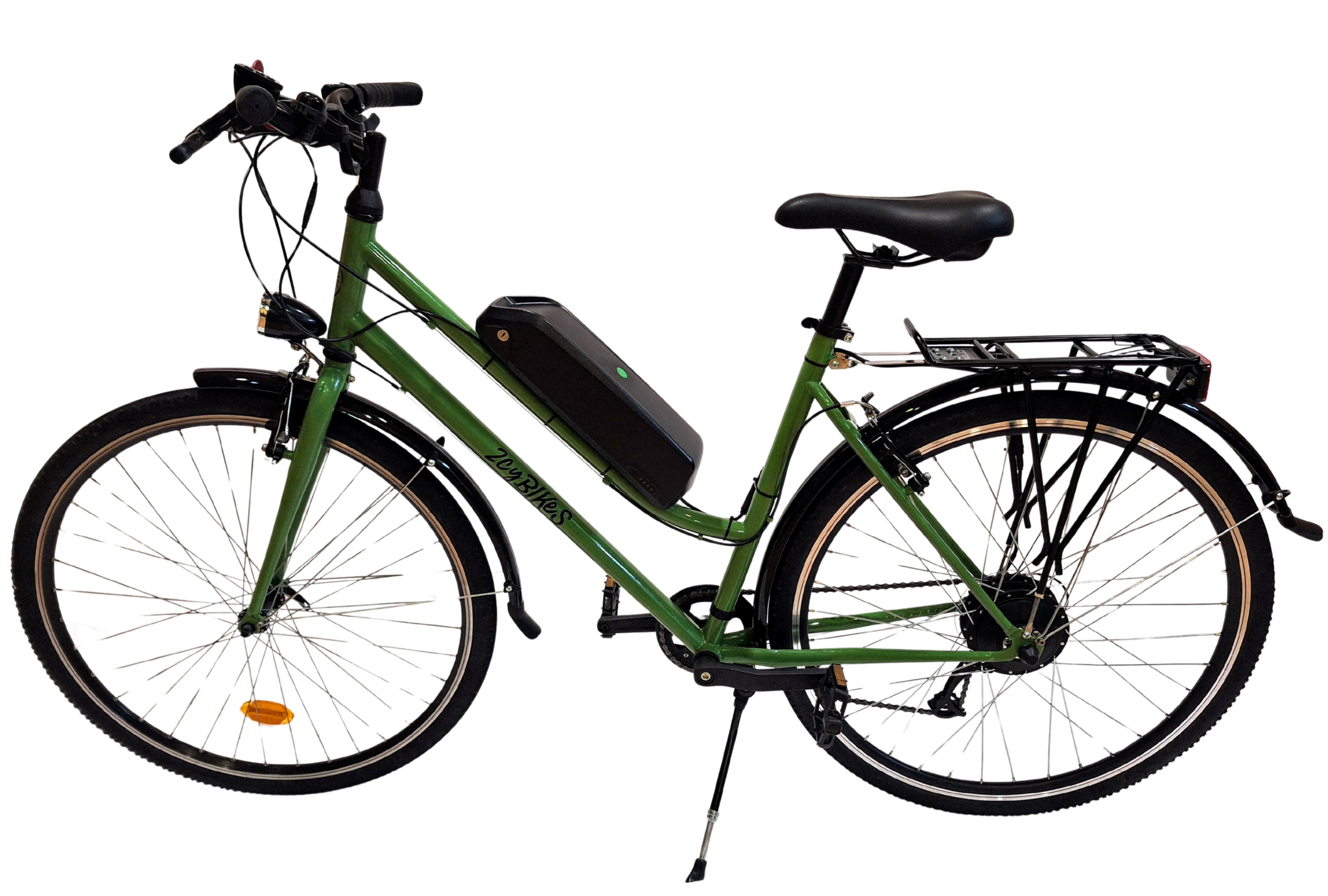 Ebike urbana sostenible - verde claro