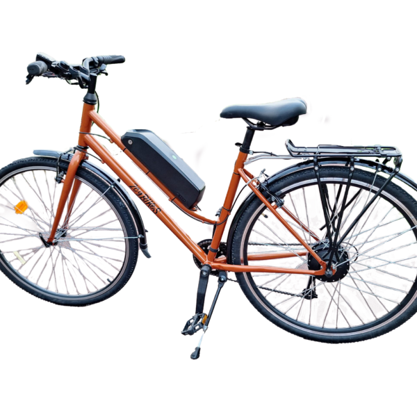 Ebike urbana sostenible - naranja